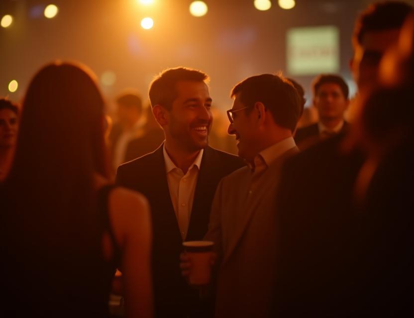 Photo d'un événement d'entreprise avec ambiance conviviale